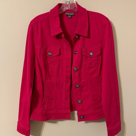 Roz & Ali Jackets & Blazers - Roz & Ali Button Up Jacket, Size: Medium